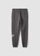 Grey cotton-blend joggers with drawstring and Chicago Bulls print_2