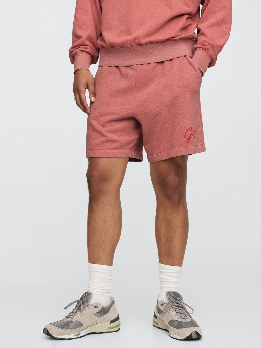 Pink Gap Cotton Blend Shorts_1