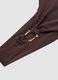 Brown stretch bikini bottoms with ring detail_5