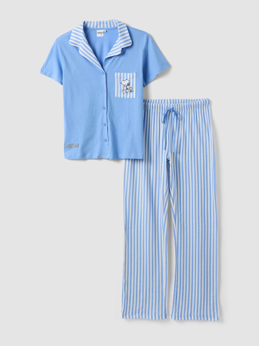 Multicoloured pure cotton regular fit pyjamas with Peanuts_4