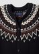Blue jacquard wool-blend crew-neck cardigan_2