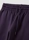 Purple cotton-blend jogger trousers with elasticated waist, regular fit_2