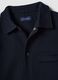 Breathable blue cotton-blend shacket with regular collar and fit_1