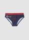 Blue stretchy swim briefs_0
