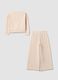 Beige cotton-blend jogging set_1