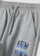 Grey cotton and viscose blend joggers_3