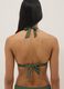 Green stretch triangle bikini top_2