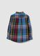 Multicolour pure cotton checked shirt with classic button-down collar_4