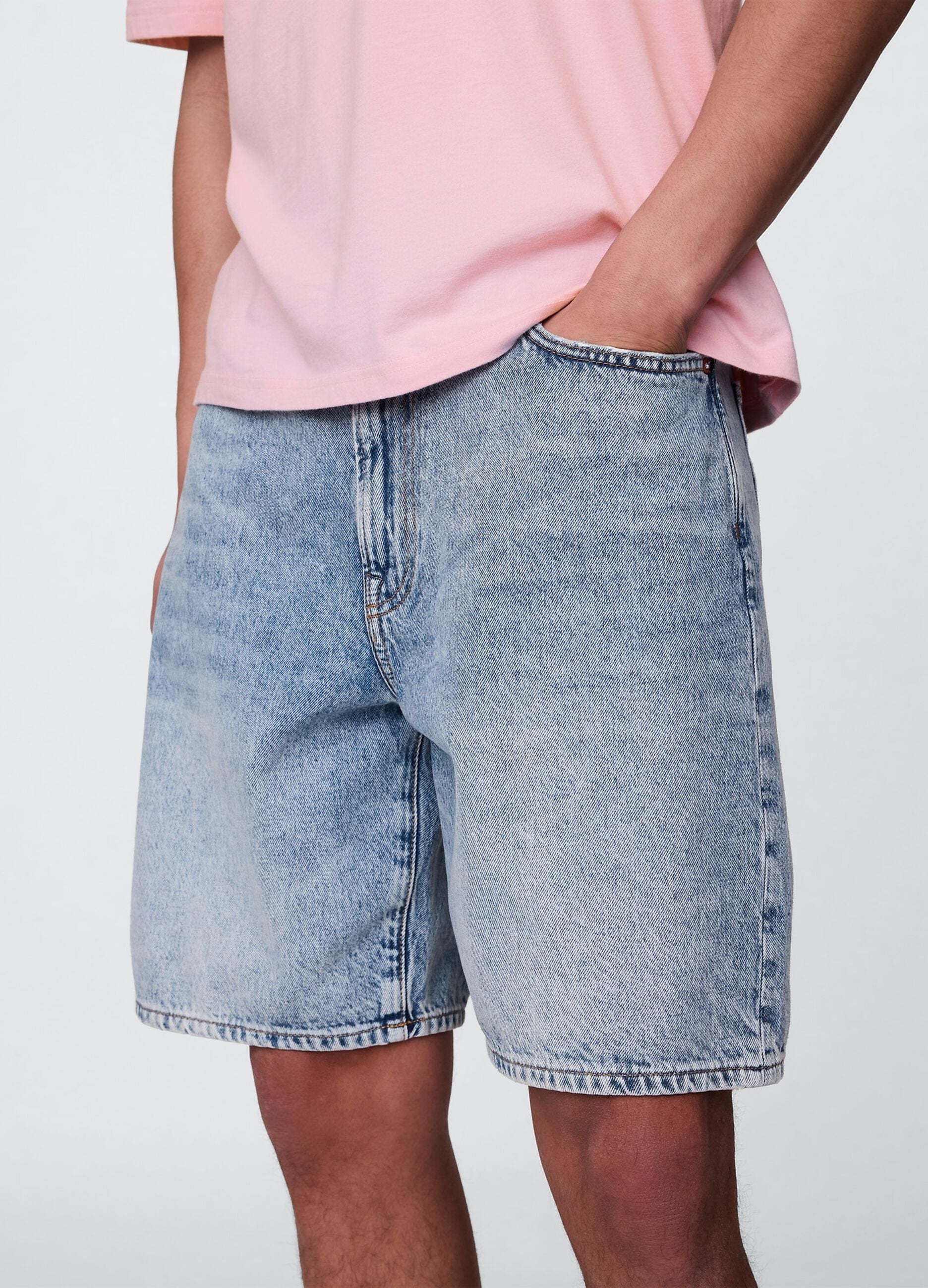Blue Denim Bermuda Shorts