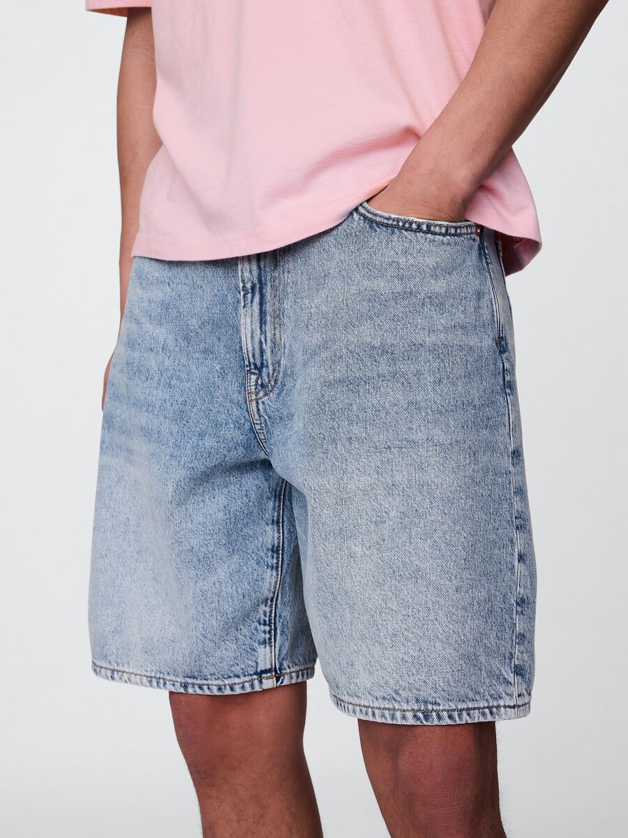 Blue Denim Bermuda Shorts_4