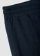 Blue cotton-blend pyjama shorts, regular fit_5