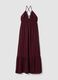 Purple maxi dress in pure viscose_4