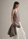 Multicolour striped regular fit viscose and linen blend waistcoat_1