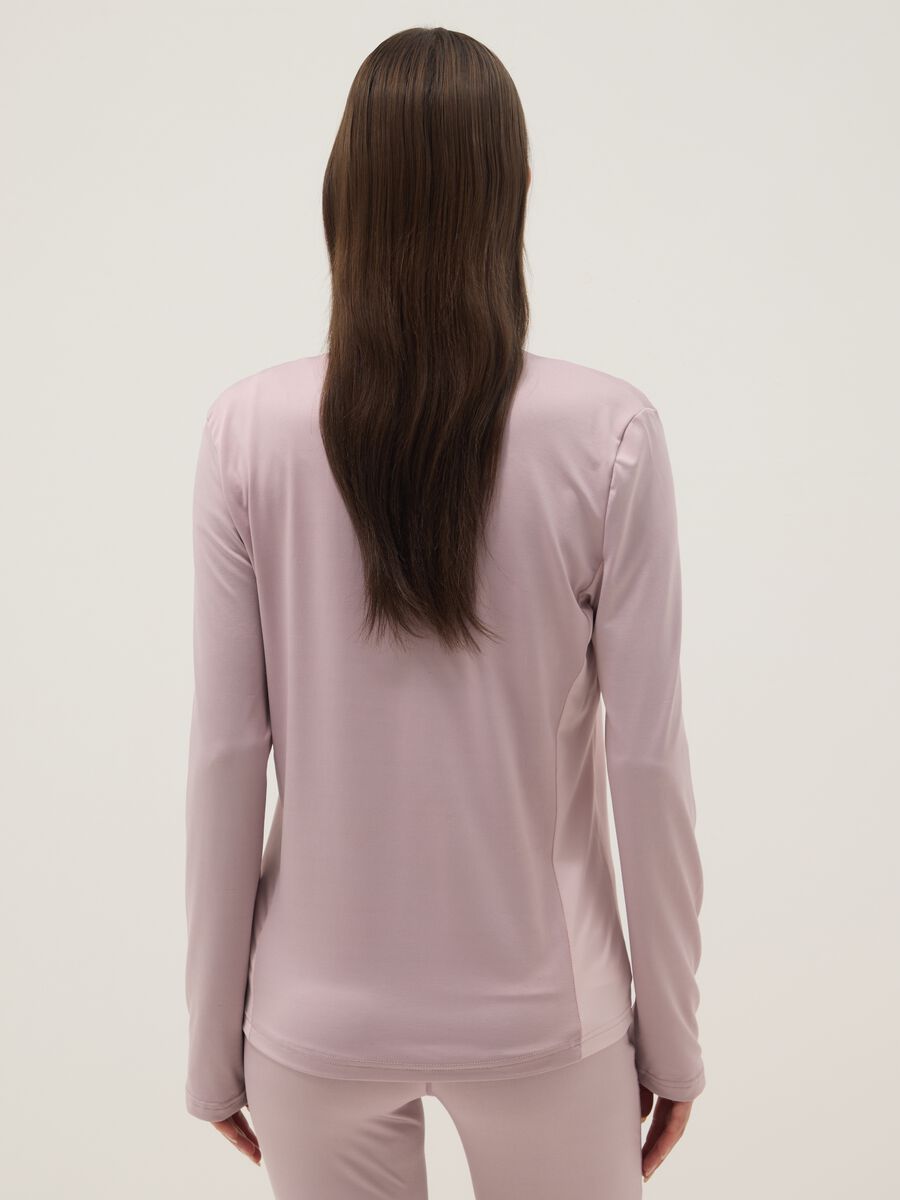 Light pink regular fit jacket with full zip_2