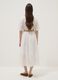 White midi broderie cotton dress with braided belt_3