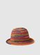 Regular fit multicolour paper mix cloche hat_0