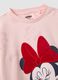 Pink stretch cotton crew-neck T-shirt with Minnie print_2