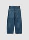 Boys' pure cotton denim carrot fit cargo jeans_4