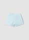 Girls' blue cotton-blend shorts regular fit with heart_1
