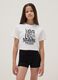 White organic cotton set with T-shirt and shorts_0