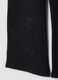 Black flared organic stretch-cotton treggings with glitter wing print_3