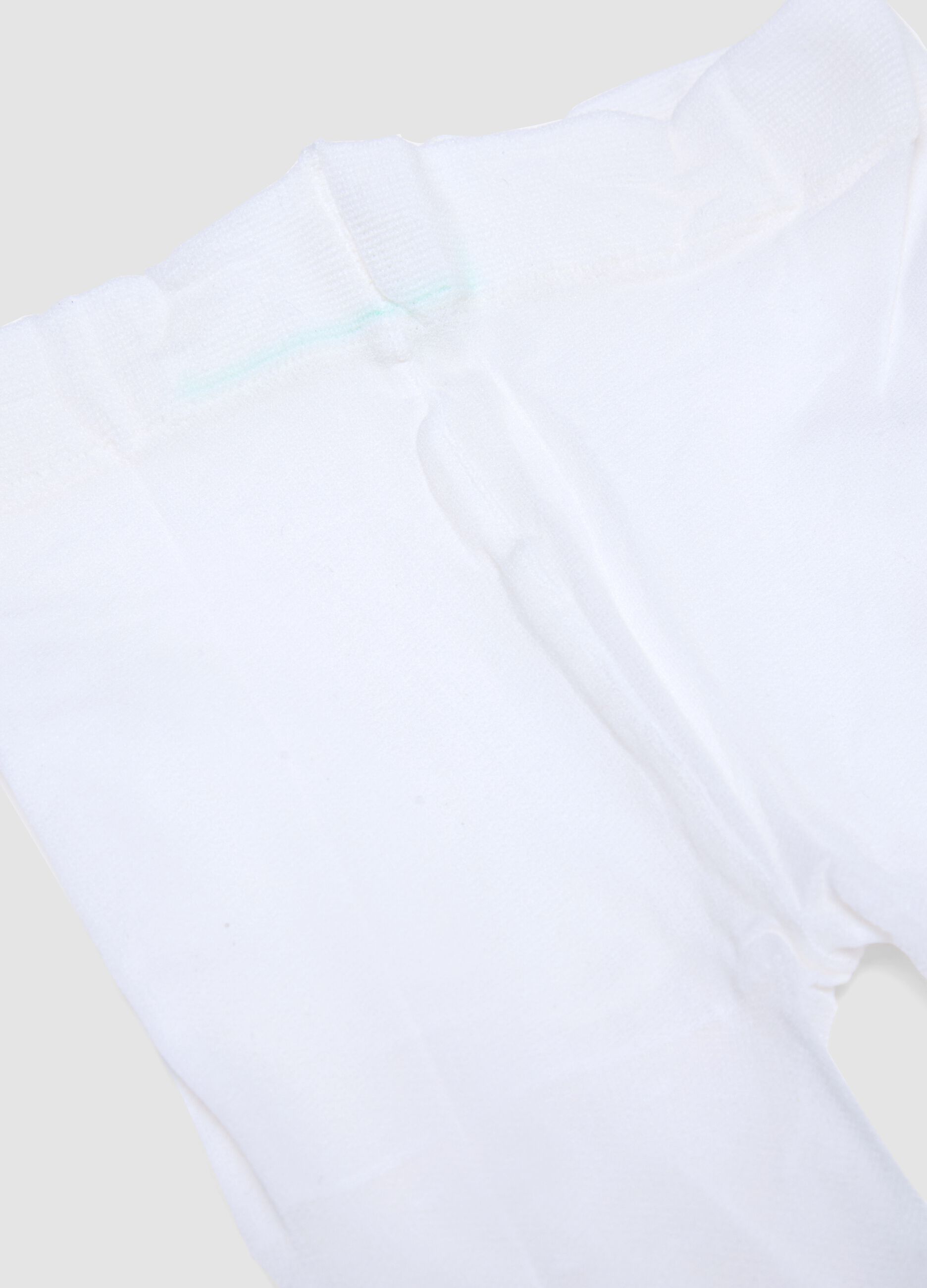 Comfortable white stretchy tights for girls
