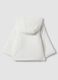White padded jacket in organic cotton blend with Mickey embroidery for baby_1