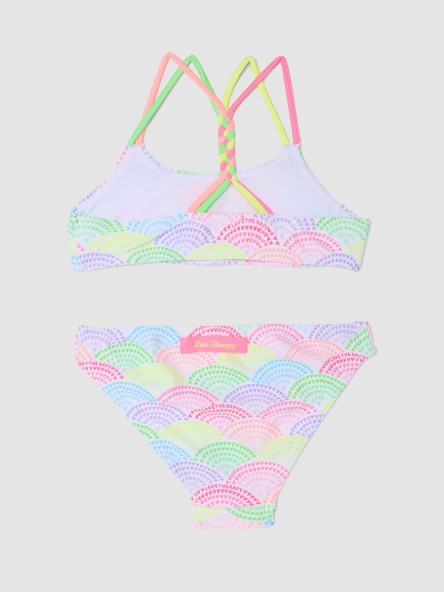 Multicolour Stretch Fabric Bikini_1
