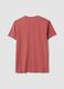 Pink pure cotton regular-fit short-sleeve T-shirt_6