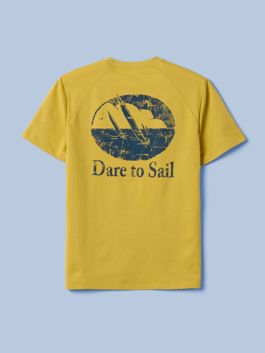 T-shirt gialla in misto cotone elasticizzato ALTAVIA SAILING_5