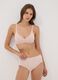 High-waisted pink briefs in stretch organic cotton_0