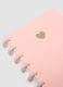 Pink notebook with lined pages in hardback with spiral_2