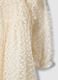 Girl's regular fit long beige cotton-blend dress_2