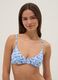 Light blue stretch bikini top_0