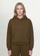 Green cotton-blend hoodie in a regular fit_0