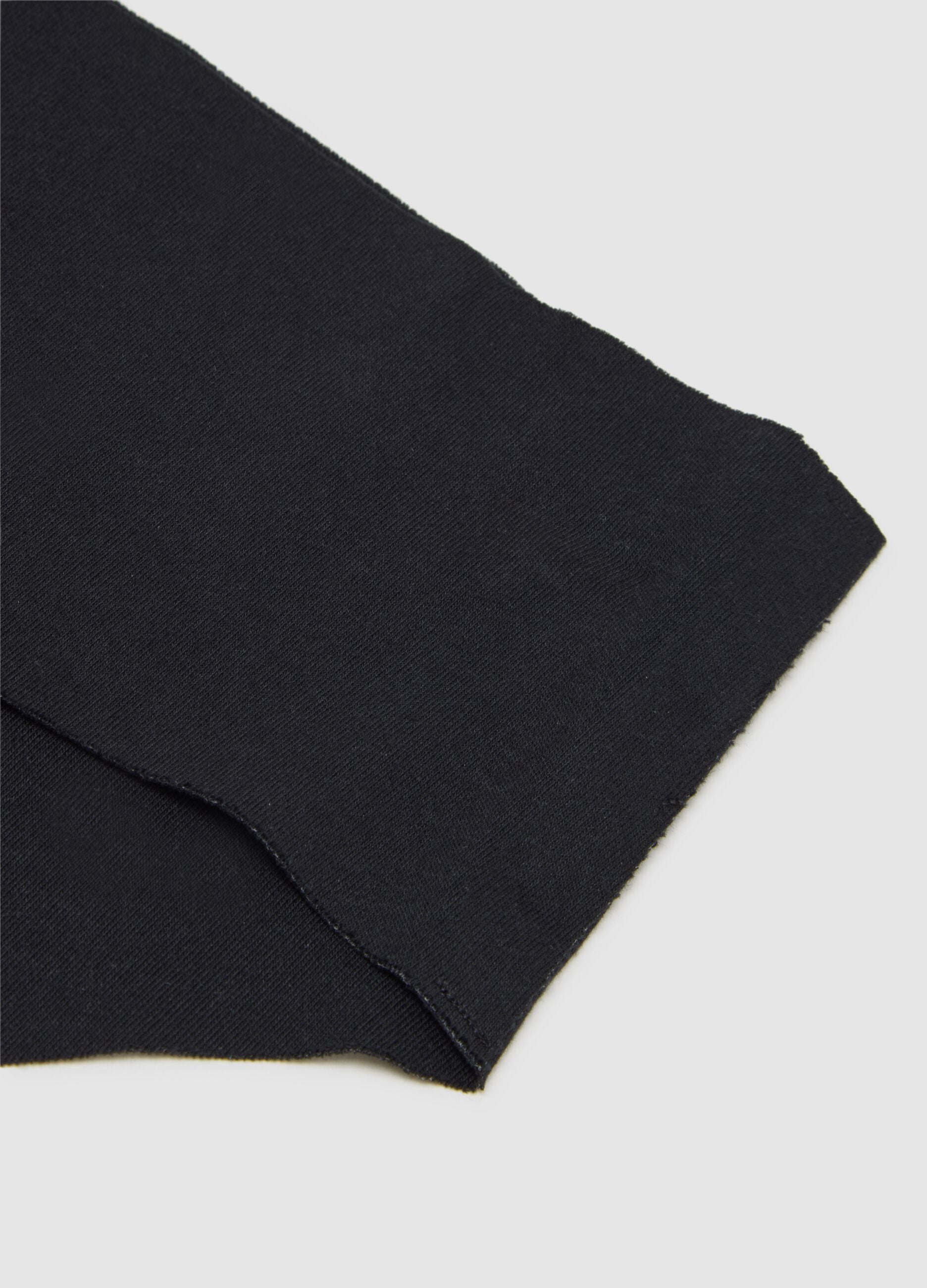Black stretch cotton knickers