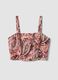 Multicolour cotton and linen-blend crop top_4
