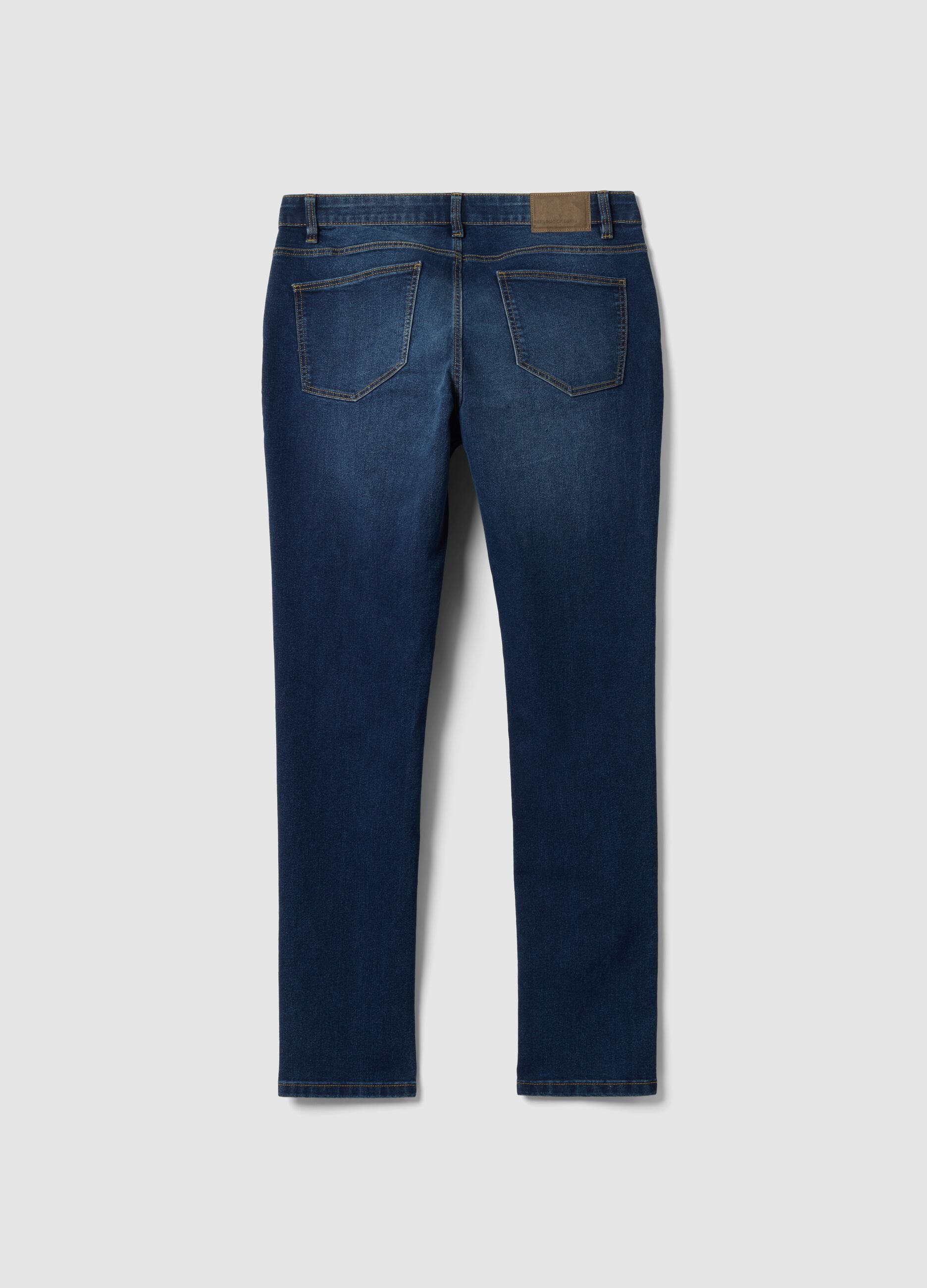 skinny-fit stretch cotton denim jeans