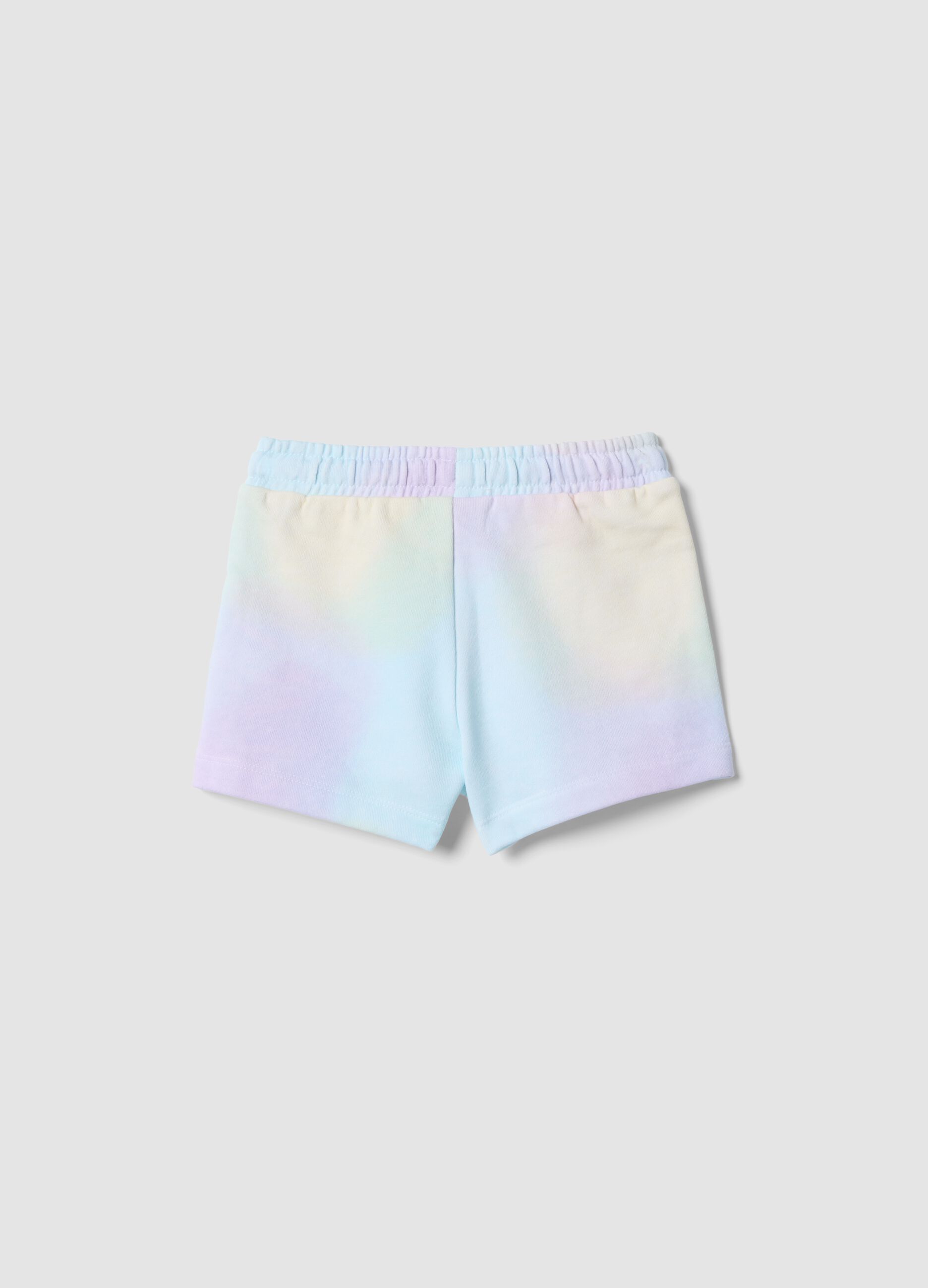Multicolour pure cotton regular fit shorts for girls
