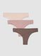 3-pack of multicolour Brazilian briefs in stretch organic cotton_4