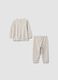 White floral pure organic cotton pyjamas for baby girl_1