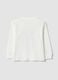 White pure cotton crew-neck T-shirt with Top Speed Driver print_1