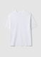 T-shirt over fit bianca in puro cotone a maniche corte_0