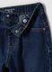 Dark blue pure cotton wide-leg jeans for boys_2