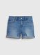 Girlfriend shorts in denim with raw hem_5