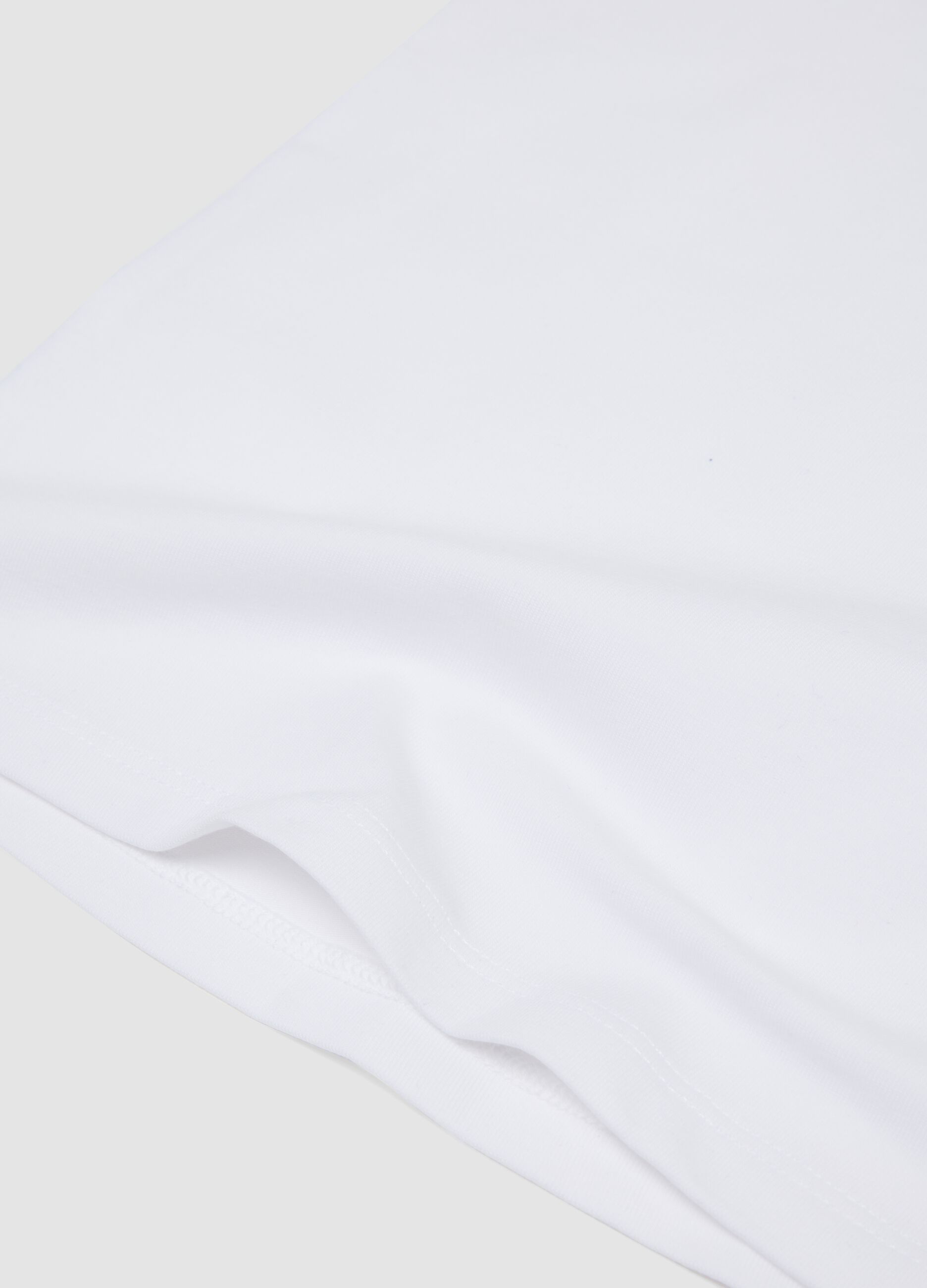 2-pack organic cotton camisoles in beige and white, regular fit, for girls
