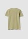Green short-sleeved T-shirt in 100% organic cotton for boys_4