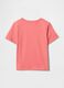 Pink short-sleeved T-shirt with GAP print_1
