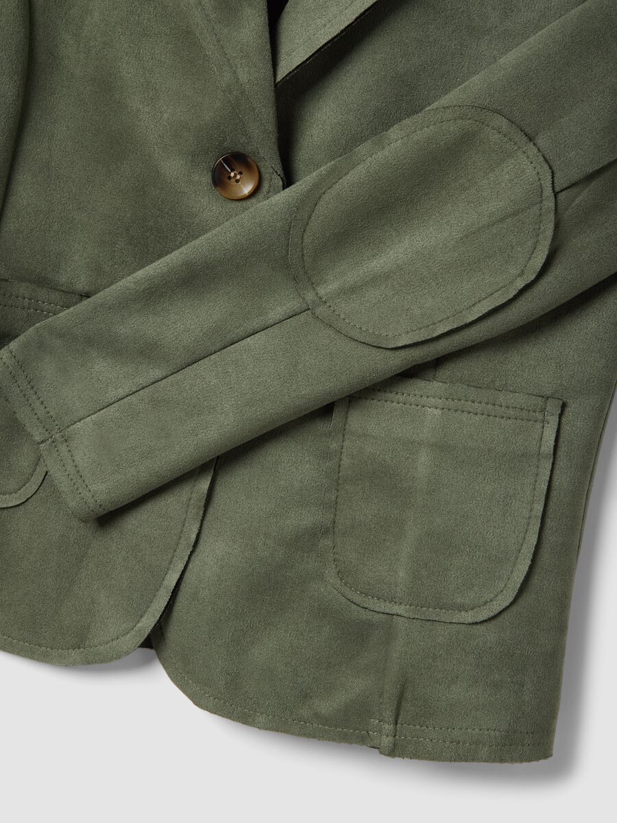Green Lightweight Regular Fit Jacket with Pockets_5
