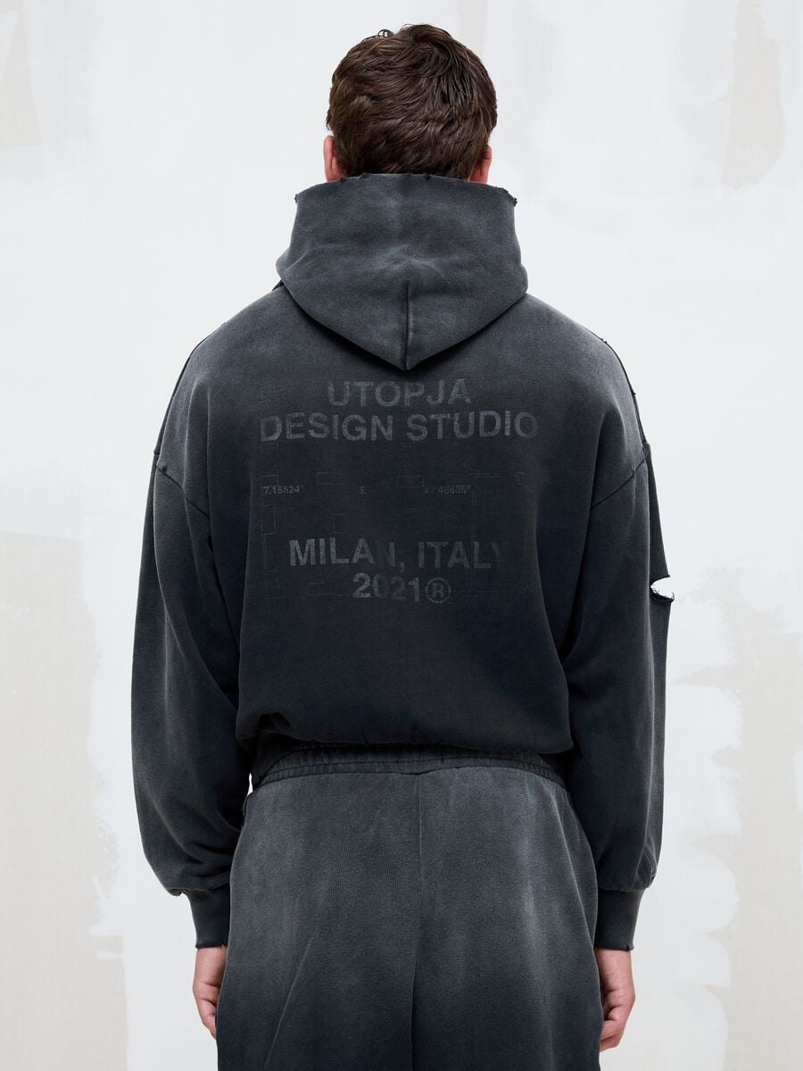 Sunfaded Black Hoodie_4